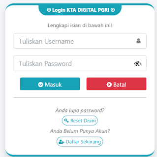 Register PGRI Kotabaru - Persatuan Guru Republik Indonesia Cabang Kotabaru